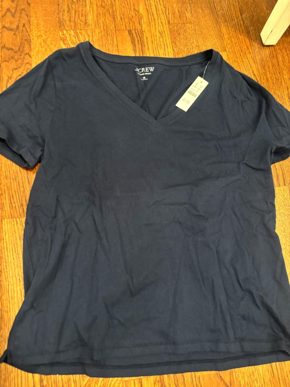 J. Crew Navy V-Neck Short Sleeve Tee